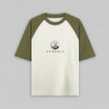 Zenrola Essence Oversized Raglan Tee in Minimalist Sage Green, 100% Premium Cotton Unisex Oversized Fit