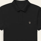 Zenrola Men's Airtex Polo Shirt – Black – View