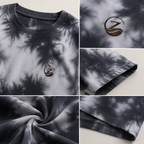 Zenrola Drift Tie-Dye Oversized Tee – White Black