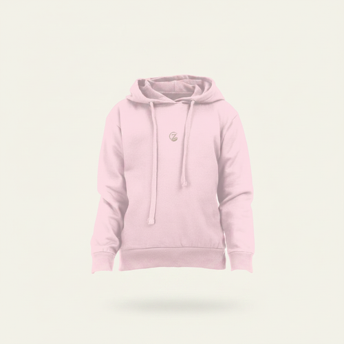 Zenrola Little Cloud Hoodie – Baby Pink Ghost Mannequin