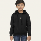 Zenrola Little Cloud Hoodie in Black – Front View