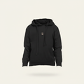 Zenrola Little Cloud Hoodie – Black Ghost Mannequin with Shadow