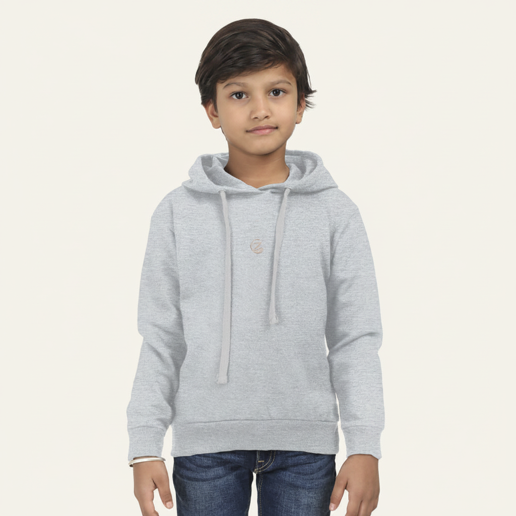 Zenrola Little Cloud Hoodie in Grey – Front View