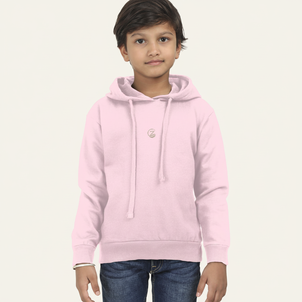Zenrola Little Cloud Hoodie in Pink – Front View
