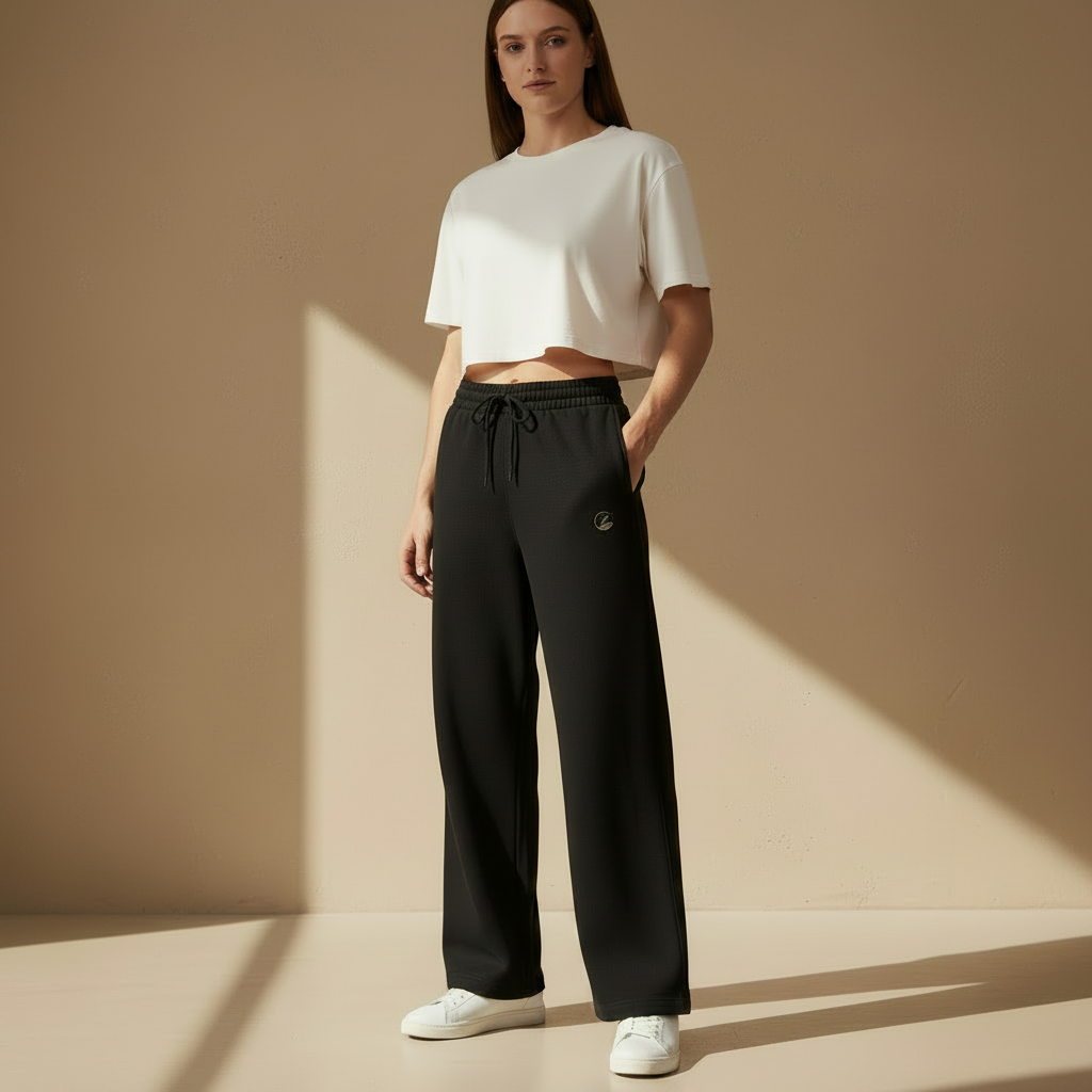 Zenrola Terry Sweatpants – Black Female Full Body