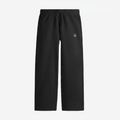 Zenrola Terry Sweatpants in Black – Ghost Mannequin Front View
